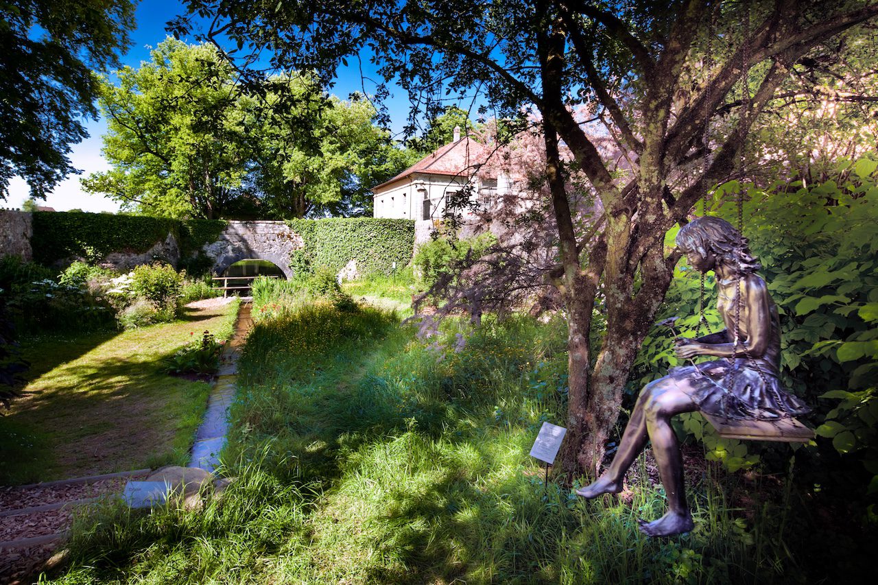 Plan large du jardin secret du Château de Vullierens.