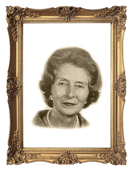 Photo portrait de Doreen Bovet, mère du propriétaire actuel du Château de Vullierens.