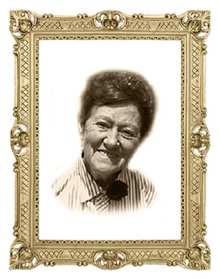 Photo portrait de Gabrielle Martignier, ancienne jardinière du Château de Vullierens.